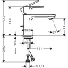 Смеситель для умывальника Hansgrohe Rebris S CoolStart 80 (72513000)- Фото 2